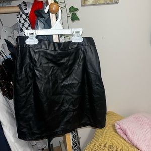 PU Leather skirt